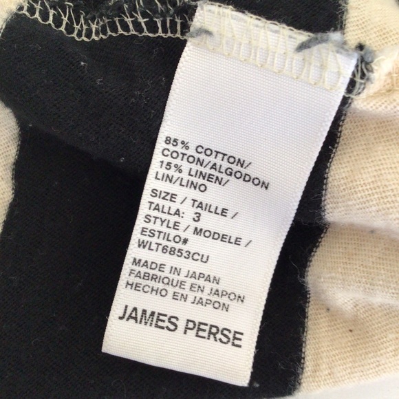 JAMES PERSE BAR STRIPE MIDI TANK DRESS IN NATURAL AND BLACK MEDIUM LARGE - Picture 9 of 12